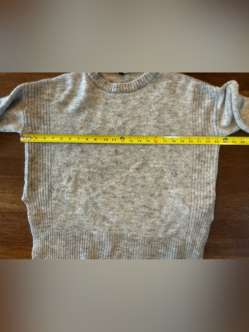 H&M Divided Alpaca Wool Blend Gray Marled Sweater Women’s M - Picture 6 of 9
